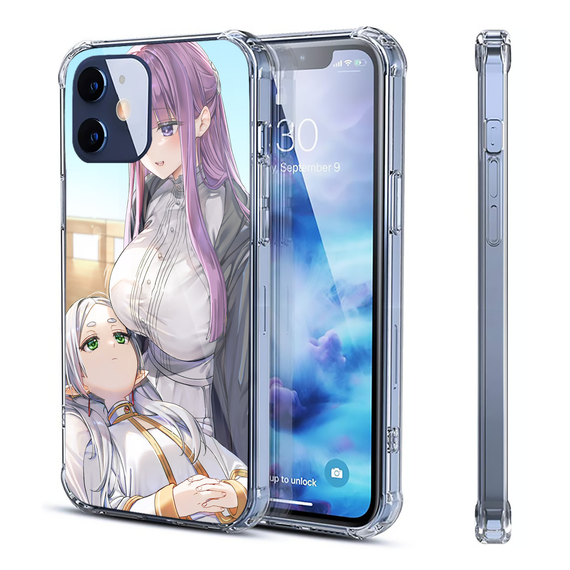 （画像用） 葬送のフリーレン Frieren 【iPhone 12シリーズ対応】透明スマホケース（クリアソフトケース）